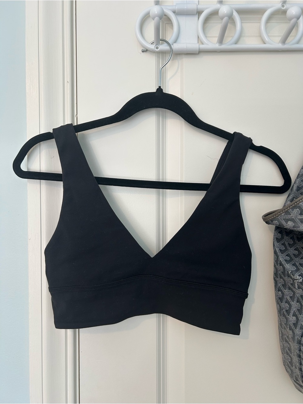 Lululemon Black Align V-neck Sports Bra Size 6
